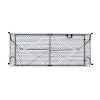Table pliante blanche, en plastique, rectangulaire, pour événements, jardin, livraison gratuite, chine