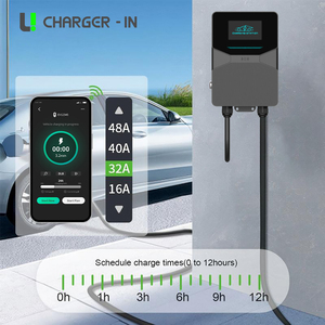 Estación de Carga para Vehículos Inteligente de Nivel 2, 11KW/22KW, Montada en Pared, con Control por Aplicación, WIFI, OCPP, Tipo 2, Wallbox - Product Image 4