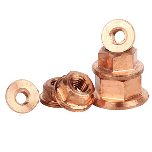 Porca Autotravante Hexagonal de Bronze Cobre H59 H62 com Inserto de Nylon DIN6926 - Product Image 2
