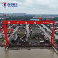 Grue portique de chantier naval à double poutre, robuste et personnalisée, de 100 à 500 tonnes, pour l'assemblage de navires