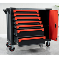 Armoire à outils robuste pour garage, 5 tiroirs, tiroirs verrouillables de qualité supérieure, anti-rouille, chariot de rangement pour atelier de réparation automobile, 300 kg