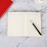 Nuevo diseño brillante PU cubierta de cuero cuaderno A5 línea brillante página diario brillo Color cuaderno con correa elástica