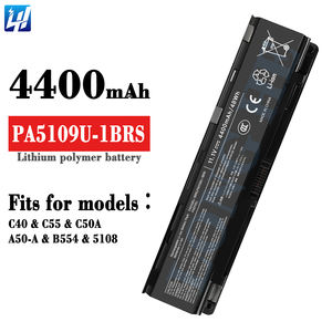 Batterie d'origine pour ordinateur portable <span class=keywords><strong>TOSHIBA</strong></span> C40/C55/C50A/<span class=keywords><strong>A50</strong></span>-A/B554, haute qualité, 4400mAh, PA5109U-1BRS - Product Image 2