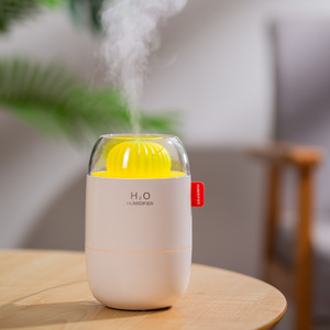 เครื่องเพิ่มความชื้นในอากาศ H2O รุ่นมินิ แบบพกพา ใช้พอร์ต USB สร้างละอองเย็นด้วยคลื่นอัลตราโซนิก เหมาะสำหรับใช้ในบ้าน สำนักงาน ห้องนอน พร้อมไฟกลางคืน - Product Image 4