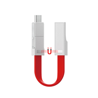 Accessoires de téléphone, câble de chargement magnétique USB Micro et Type C, porte-clé pour Iphone, 3 en 1, 2022, 10 pièces