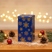 JH Promotion Exceptionnelle – Boîte en Fer Blanc Carrée Personnalisée pour Thé, Café, Cacao et Poudres Alimentaires Fantaisie