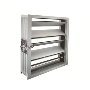 Hệ Thống HVAC Bộ Giảm Chấn Điều Chỉnh Âm Lượng Bằng Tay Lưới Tản Nhiệt Vuông Thông Gió Bằng Nhôm Cho Ống Dẫn - Product Image 2