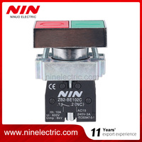 XB2-BL8325 22mm Saklar Tombol Tekan Daya On Off Double Flat Head Start Stop