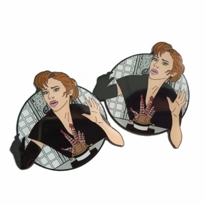 Anime peinture métal vintage grand dur logo personnalisé badge épinglette en émail fleur <span class=keywords><strong>coeur</strong></span> chine faisant la machine - Product Image 4