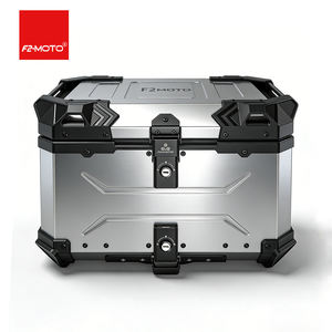 F-2 <span class=keywords><strong>MOTO</strong></span> <span class=keywords><strong>Top</strong></span> <span class=keywords><strong>Case</strong></span> universel imperméable et durable en alliage d'aluminium pour <span class=keywords><strong>moto</strong></span>, boîte arrière, boîte à bagages 55L - Product Image 2