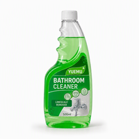 Nettoyant WC 500 ml, spray anti-calcaire multi-surfaces pour douche, baignoire et carrelage, liquide de nettoyage en profondeur, éliminateur de taches d'eau et de traces de savon