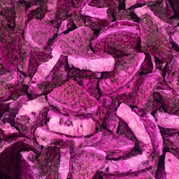 Pure natuurlijke gevriesdroogde rode drakenvrucht plakjes zonder suiker FD rode pitaya knapperige snack voor de wereldmarkt