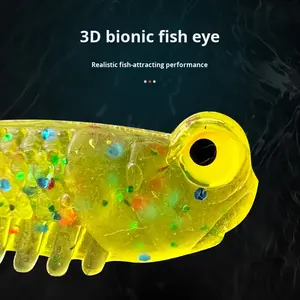 Samurai Soul <span class=keywords><strong>petit</strong></span> 5cm 1.2g coloré oeil de poisson leurre mixte appât souple Silicone matériel pour la pêche de fond bar poisson d'eau salée <span class=keywords><strong>brochet</strong></span> - Product Image 2