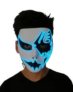 Joker Anime Japonês LED Mask Joker Anime Japonês LED Mask Para Halloween Birthday Party Supplies Venda Quente Máscara Cosplay Brilhante