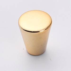 Round <b>Gold</b> Furniture Handle For Drawer Minimalist Design Durable Plastic Knob - Product Image 1