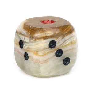 Dés de jeu créatifs en jade d'Afghanistan, polis, rayés, multi-faces, à coins arrondis, pour l'échecs <span class=keywords><strong>et</strong></span> les <span class=keywords><strong>jeux</strong></span> de cartes - Product Image 5