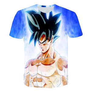 Nueva Camiseta de Poliéster con Personajes de Cómics, Anime al por Mayor, Camisetas de Goku, Camiseta de Anime - Product Image 4