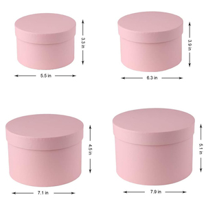 3.3 * 5.5In 3.9 * 6.3In 4.5 * 7.1In 5.1 * 7.9In Quatre spécifications différentes de boîte de papier cadeau arrondie Boîtes écologiques recyclables - Product Image 4