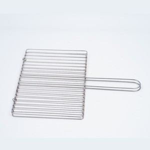 Grille de barbecue en acier inoxydable avec poignée pour la cuisson en plein air et les barbecues de camping - Product Image 1