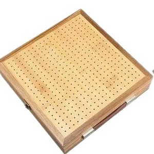 Wooden Crochet Board With Pegs And Storage For Hand Knitting Craft Tools - Product Image 2
