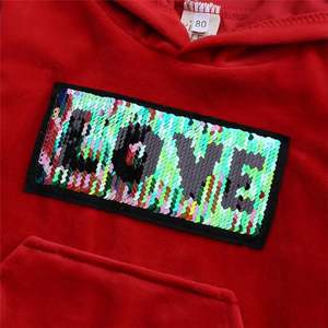 Fabricant en gros – Nouveaux ensembles de sweats à capuche épais pour bébés filles, style printemps-automne, designs simples et tendance - Product Image 3