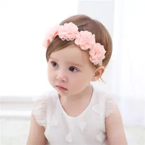 Fascia del bambino del Fiore Delle Ragazze Archi Del Bambino Fasce Per Capelli per le Ragazze Del Bambino Bambini Fasce Turbante Neonato Hairband Accessori Dei Capelli Del Bambino