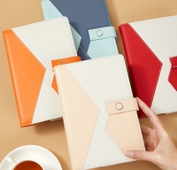 Cahier de notes en cuir souple Business Patchwork Notepad Workbook Premium Sense Office Diary Notebook