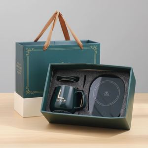 Taza de Café Eléctrica con Calefacción USB 2026, Calentador de Tazas de Cerámica, Juego de Regalo Inteligente para Oficina y Camping - Product Image 3