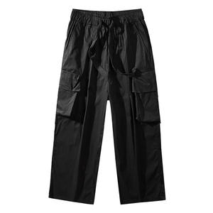 Nouveau style très demandé : Salopette homme décontractée, coupe ample et large, style Hip Hop, jambe droite, multi-poches, taille élastique, taille moyenne - Product Image 5