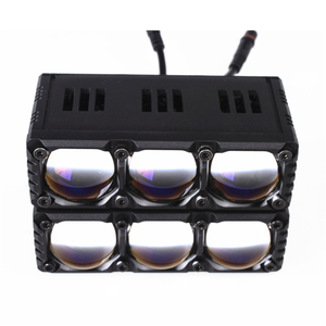 Ampoule de phare LED Senlo X3 à 3 lentilles 140W Luces Led Mini Dual Color Car 3 Fog Lamp Motorcycle Lazer Light - Product Image 5