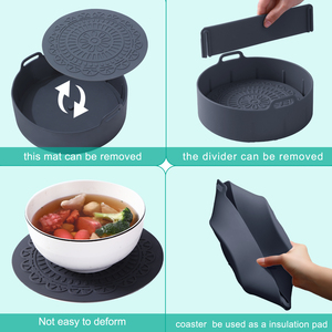 Wholesale Air Fryer <b>Silicone</b> Liners Reusable Round Food Grade <b>Silicone</b> Pan <b>Baking</b> <b>Mat</b> Square Available for air Fryer Liner - Product Image 6