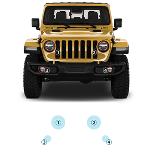 <span class=keywords><strong>Film</strong></span> de phare avant pour JEEP Gladiator 2020-2024 <span class=keywords><strong>Film</strong></span> de phare avant Tpu Bandes de phare extérieur Autocollant de voiture - Product Image 1