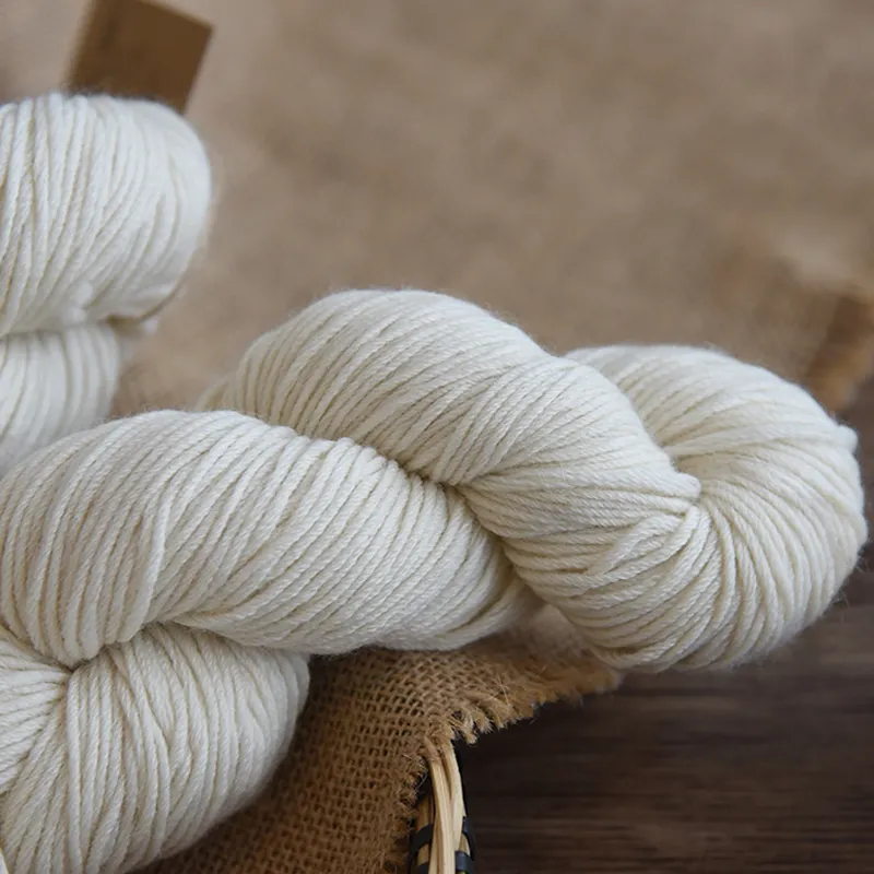 Borryo worsted 100% fio de lã merino, 4/8nm, coloração fácil, tricô, tecido de lã dyed