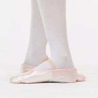 Zapatos de Baile de Satén S6006, Zapatos de Ballet con Punta para Mujer