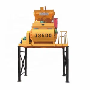 JS 500 concrete mixer machine twin shaft concrete mixer machine with lift price