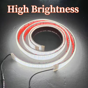 Bandes lumineuses LED blanches haute luminosité personnalisées, 5 rangées de LED flexibles, bandes LED 12 V, bandes lumineuses décoratives pour voiture - Product Image 4