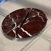 Poignée de meuble en marbre naturel personnalisée, boutons de porte de placard de cuisine, quincaillerie de porte de placard en marbre Rosso Levanto