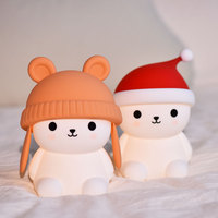 Lampada da Notte USB in Silicone per Bambini, Mini Lampada LED Ricaricabile da Scrivania, Portatile con Controllo Touch per Cameretta