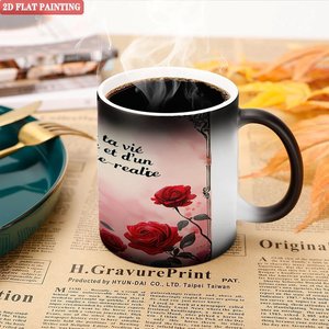 แก้วกาแฟเปลี่ยนสีได้เมื่อโดนความร้อน รุ่นโมเดิร์นโฮม ท็อปโต๊ปมัก  สีดำด้าน ขนาด 11 ออนซ์ ทำจากเซรามิก - Product Image 5
