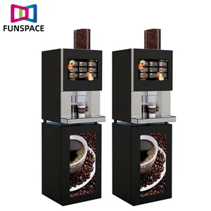 2023 nouvelle conception café entièrement distributeur automatique Commercial Smart Robot Kiosque Chocolat Chaud Automatique Distributeur Automatique De Grains De Café