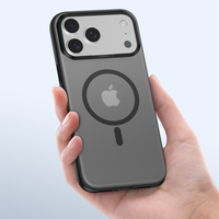Coque de téléphone LEWOO de luxe en TPU+PC avec chargement magnétique sans fil pour 17/17Pro/17Air/17 Pro Max, transparente haute clarté, protection intégrale 360°