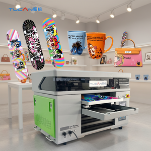 Nouvelle imprimante à plat UV TUCAN 4060 entièrement automatique, encre UV, double tête Epson, fonction 3-en-1 pour le bois, l'acier inoxydable, l'aluminium - Product Image 1