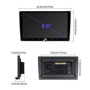 Autoradio Android Podofo 9 pouces 2+64G avec Carplay/Android Auto sans fil, GPS, WiFi et clavier piano – Vente en gros - Product Image 5