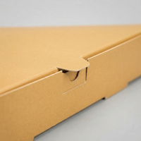 Boîte à pizza triangulaire personnalisée, résistante à la graisse, en carton alimentaire, avec fermeture pliable pour la livraison et la vente au détail