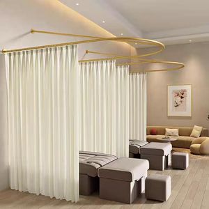 Envío Rápido: Cortina de Aislamiento en Forma de U con Estructura de Soporte de Hierro para Salón de Belleza y Cuidado Personal - Product Image 2