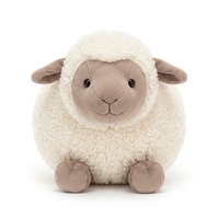 Jolie peluche mouton de Pâques brodée, super douce, en coton PP, jouet en peluche pour enfant, sac pour bonbons