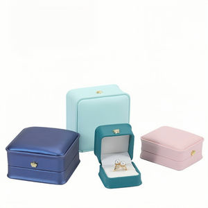 Boîte à bijoux en papier de luxe sur mesure en gros, emballage pour bracelets, boucles d'oreilles, colliers, boîte cadeau en velours, boîte à bijoux de marque <span class=keywords><strong>Cartier</strong></span>, boîte à bagues. - Product Image 1