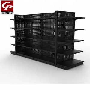 Double-sided high quality heavy duty modern design series used metal durable supermarket shelf for sale