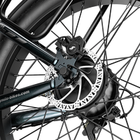 Bicicleta Eléctrica de Doble Motor 48V 25AH con Neumáticos Anchos de 26 Pulgadas, 7 Velocidades, Freno de Disco Hidráulico, Pantalla a Color, para Subir Pendientes, Venta al por Mayor OEM