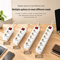 Multiprise 240V avec Interrupteur, Meilleure Rallonge Économique Type Prise EU France, Parafoudre